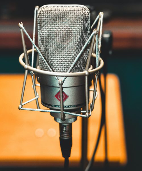 Podcast Produktion Services - Bild eines Mikrofons